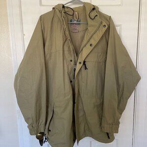 Beige EMS Rain Coat Sz M